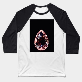 Rose gold Crystal drop Baseball T-Shirt